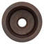 10" Round Hammered Copper Bar Sink w/ 2" Drain Opening