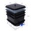 Composteur à vers à 4 plateaux, 20 L, noir, avec outils de jardinage