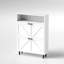 Armoire de rangement pour chaussures avec 2 tiroirs rabattables et design - Blanc antique autoportant pour vestibule, vestibule, couloir