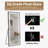 Full-Length Vertical Mirror With LED Light, Illuminated Floor Mirror With Bracket, Dimming Wall Mirror With Full-Length Aluminum Alloy Thin Frame