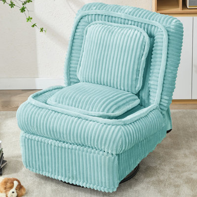 Chaise berçante pivotante rembourrée