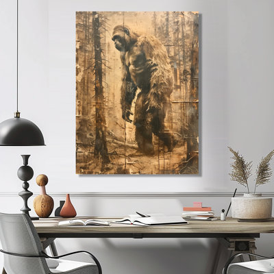 Art mural brun et mystérieux Bigfoot II - Bigfoot