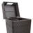 Keaton Modern 24.13-Gallon All-Weather Wicker/Metal Lidded Hideaway Outdoor Trash Can-103764196