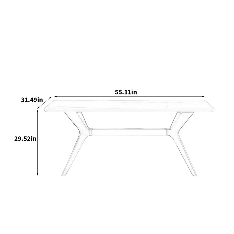 Soliman, H 29,52 po x L 55,11 po x l 31,49 po