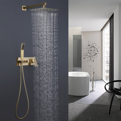 Système de douche complet avec valve brute