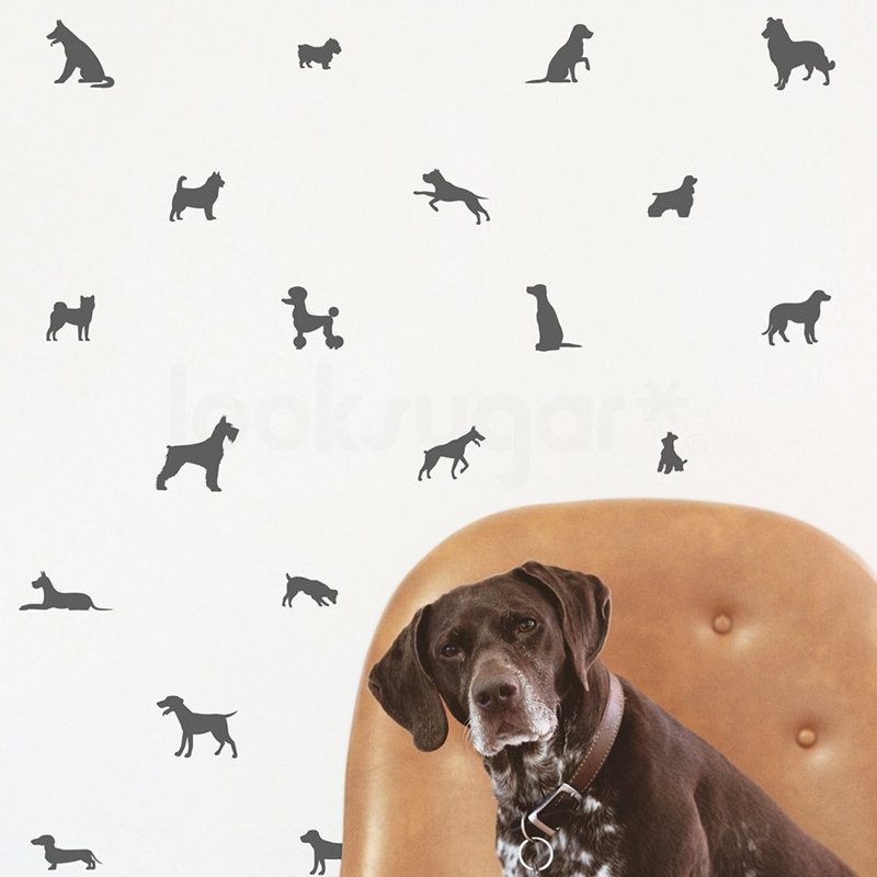 Animals Non-Wall Damaging Wall Decal, White