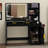 39.7" Vanity Desk With Large Lighted Mirror, 2 Drawers & Shelves & Charging Station-197250348