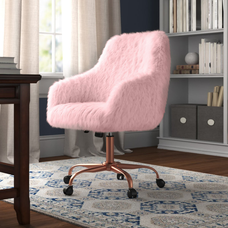Chaise de travail Munsell, Rose, Or rose