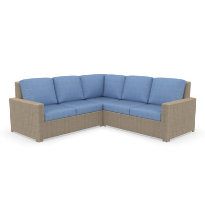 Outdoor Patio Sectional Seating Group With Sunbrella Cushions