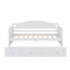Lit de jour simple avec lit gigogne, structure de canapé-lit en bois avec support en lattes de bois