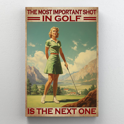 «Kinnidy The Most Import Shot In Golf 1», impression sur toile