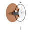 Horloge murale en métal avec pendule