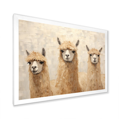 Minimalisme, Alpagas mignons sur toile