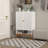 Grid Double Door Shoe Cabinet With Three Adjustable Compartments, Suspended Hollow Changing Compartment, And 15Cm Moisture-Proof High Foot Design-790930780