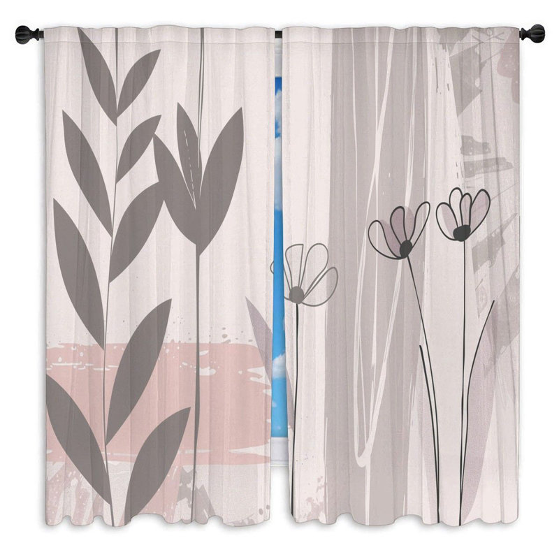 Nisar Room Darkening Curtain Pair, 20" W x 52" L