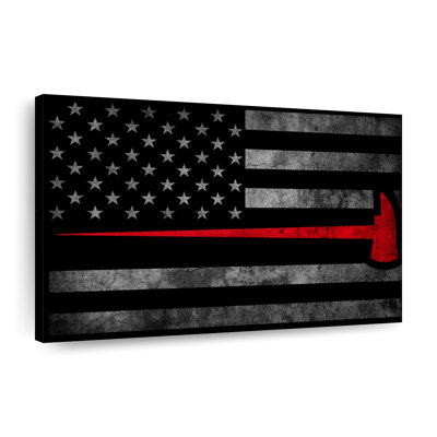 Impression sur toile drapeau pompier