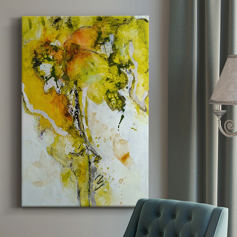 Golden Foliage II sur toile, H 48 po x l 32 po x P 1 po
