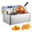 GlowSol 12 2 Basket Cool Touch Indoor Turkey Fryer Deep Fryer with Timer