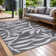 Aldo Floral Gray/White Indoor/Outdoor Rug