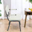 Chaises de salle à manger rembourrées modernes, tissu en velours avec pieds en métal, chaises avec accoudoirs pour la maison