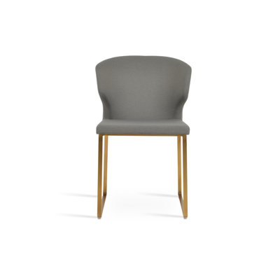 Amed Slide Dining Chair in Fabric
