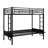 Full-Size On Twin Metal Multi-Functional Bunk Bed