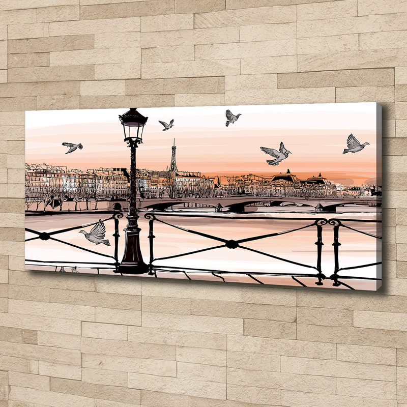 Twilight In Paris - Wrapped Canvas Print