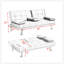 Canapé-lit pliant multifonctionnel avec table basse assortie pour des espaces de vie compacts et élégants-1026725338