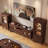 Nut-Brown Solid Wood TVStands-354566968