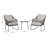 Cilegon 2 - Person Patio Conversation Set with Cushions-206710965