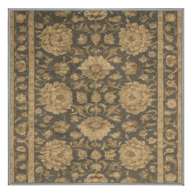 Machine Washable French Gray Area Rug