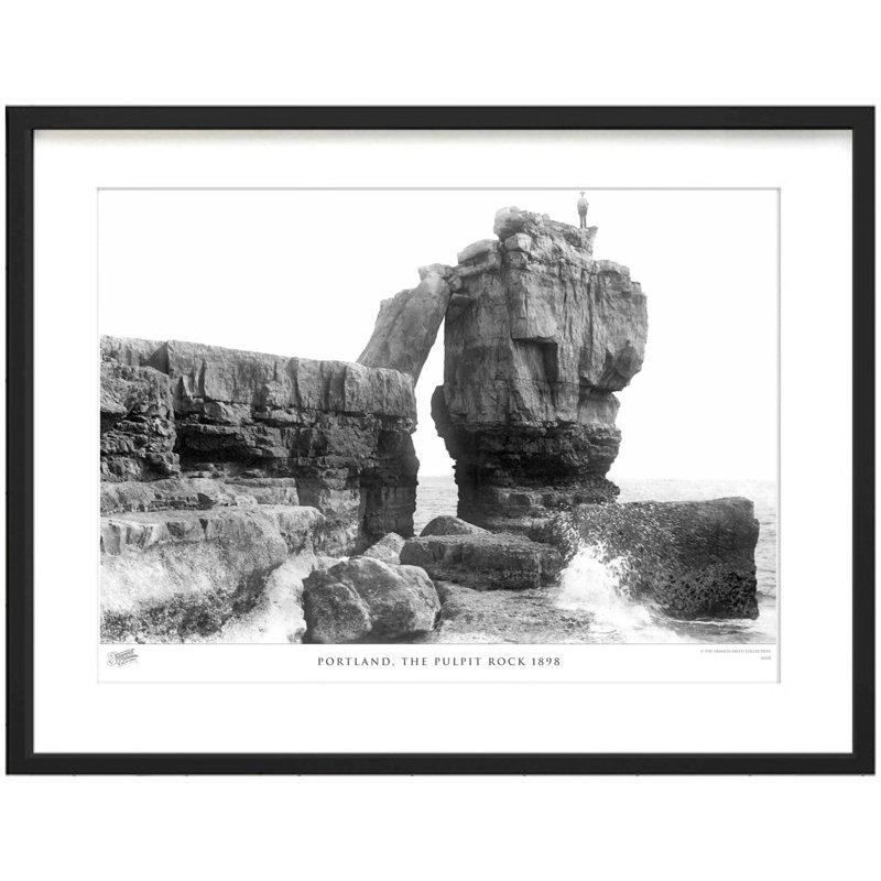 Portland, The Pulpit Rock 1898 by Francis Frith - Single Picture Frame Print, 60cm H x 80cm W x 2.3cm D