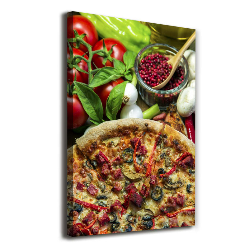 Pizza - Wrapped Canvas Print