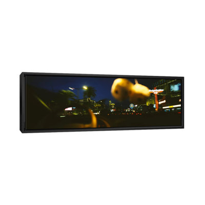 " Buildings Lit Up At Night Viewed Through A Car, Las Vegas, Nevada, USA #2 " by Panoramic Images