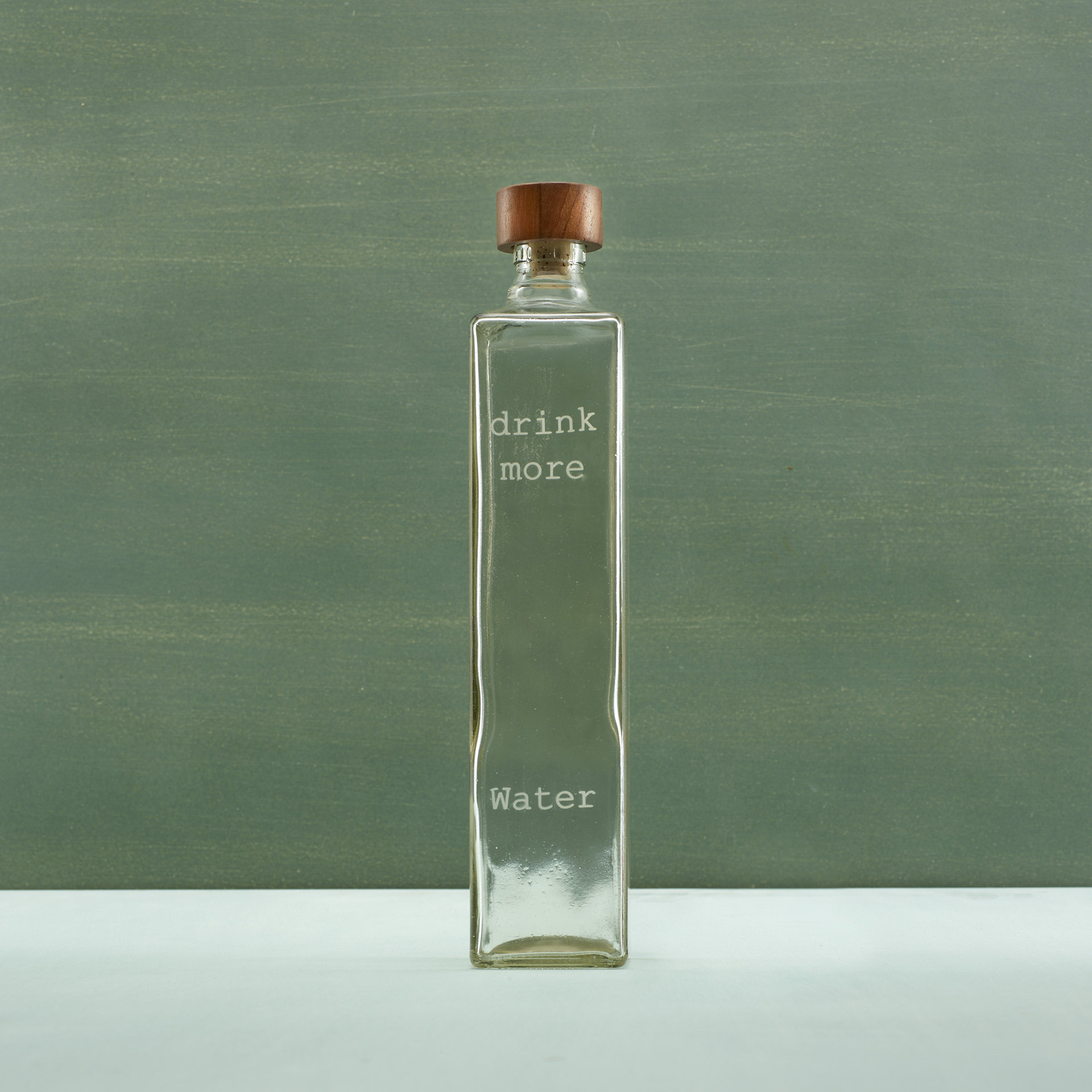 Buy Everyday Glass Bottle with Blue Glass Stopper Online - Ellementry