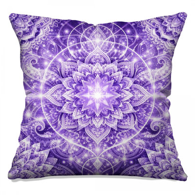 Coussins à double face mauve complexe Intricate