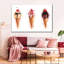 Cônes de crème glacée sur toile-448993438
