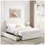 Grand lit plateforme tapissier Liv