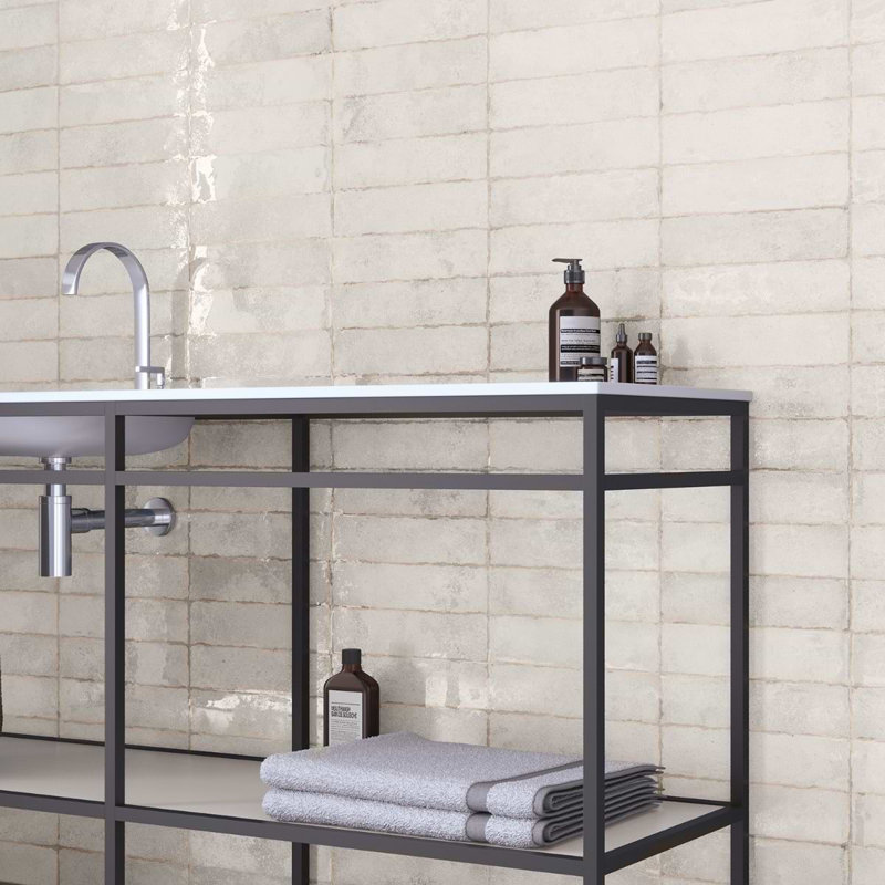 Kalay 3x12 Glossy Ceramic Subway Tile, White