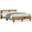 Vidaxl Wood Bed Frame with LED Durable-113970981-113970984