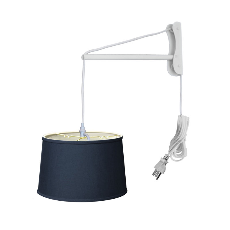 Bras pivotant à 2 lumières St Judes, Bleu ardoise texturé, H 16 po x l 16 po x P 11 po