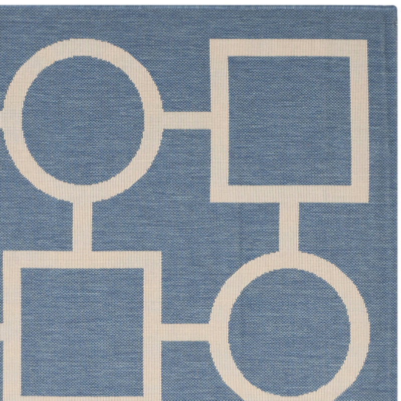 Courtyard Performance Geometric Rug, Runner 2'3" x 6'7"