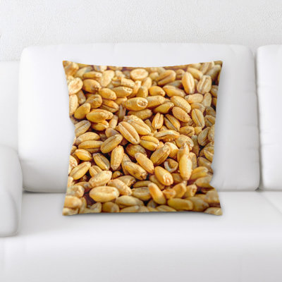 Wheat Throw Pillow