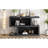 Narrow Console Table With Symmetrical Design, Retro Entryway Table With 2-Tier Open Shelf, Sofa Table For Entryway, Hallway And Living Room-967049413