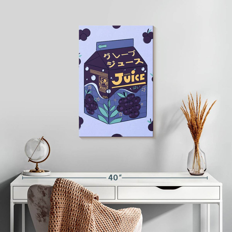 Yarlin Grape Juice Box, 24" H x 16" W
