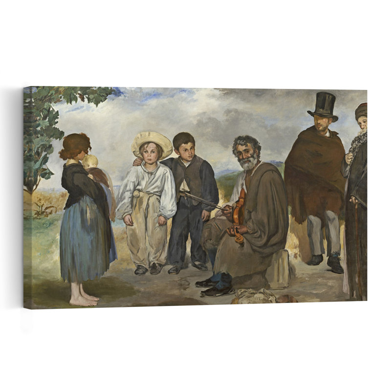 The Old Musician, 1862 Abstract Contemporary Wall Art Print, 30.48cm H x 45.72cm W