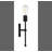 Haleigh 1-Light Dimmable Wall Sconce-783961214