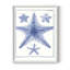 «Blue Sea Stars», reproduction encadrée en bois massif-1418854739-1418854725
