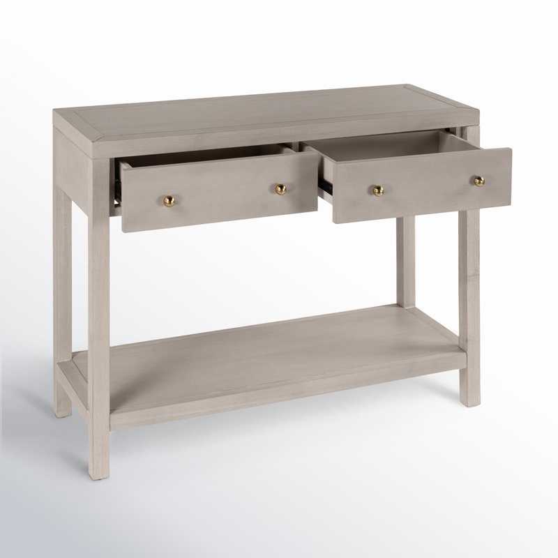 Celine 2-Drawer Console Table, Antique Taupe