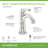 Birch Single-Hole Single-Handle Bathroom Faucet with Push Pop Drain-101648300